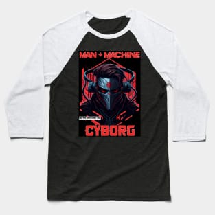 Man Machine Cyborg Baseball T-Shirt